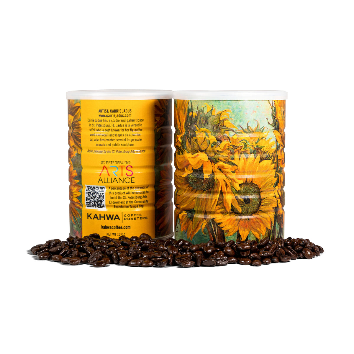 Art Coffee Canister Carrie Jadus Kahwa Coffee