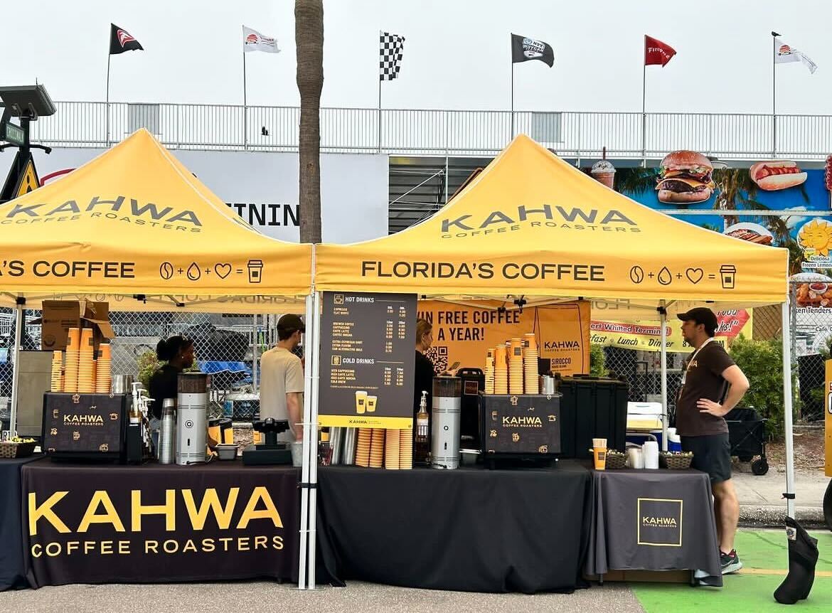 Kahwa Coffee featured at the 20th Annual Grand Prix of St. Petersburg