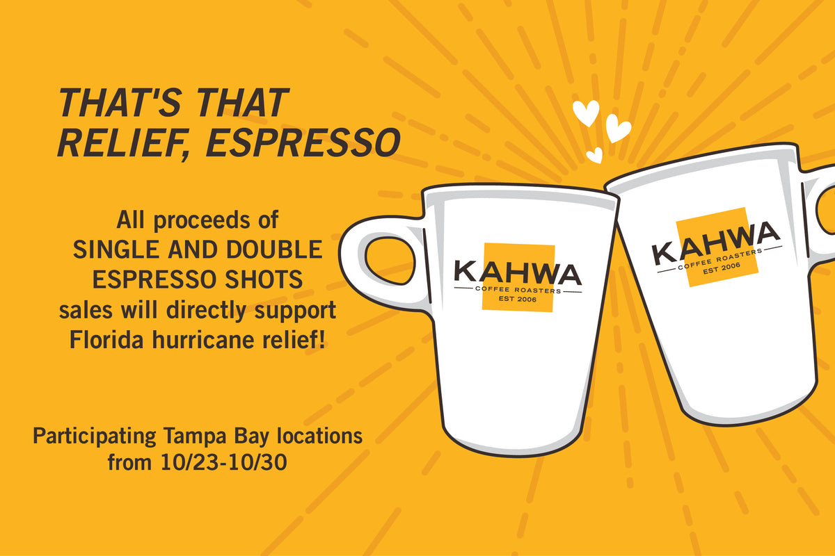Kahwa helps raise funds for hurricane relief efforts