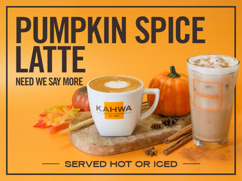 Embrace Fall Early with the Return of Kahwa’s Pumpkin Spice Latte!