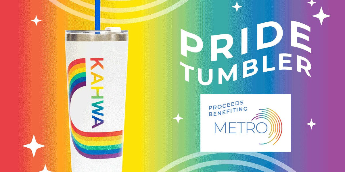 Kahwa Pride Tumbler, proceeds benefiting Metro Inclusive Health