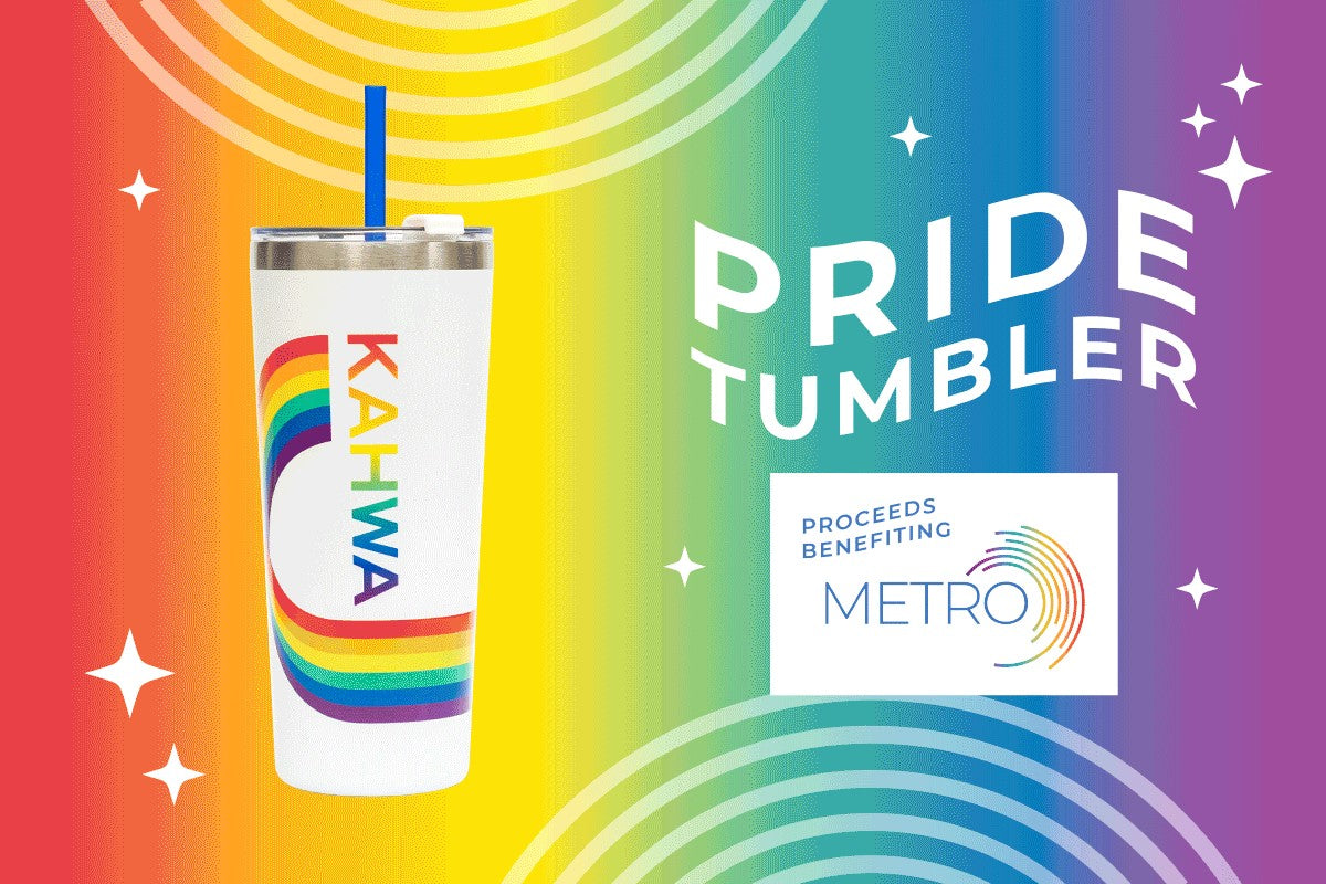 Kahwa Pride Tumbler, proceeds benefiting Metro Inclusive Health