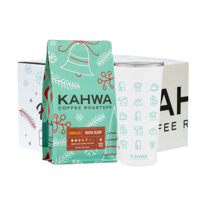 Holiday Gift Set- Sirocco Blend & White Tumbler