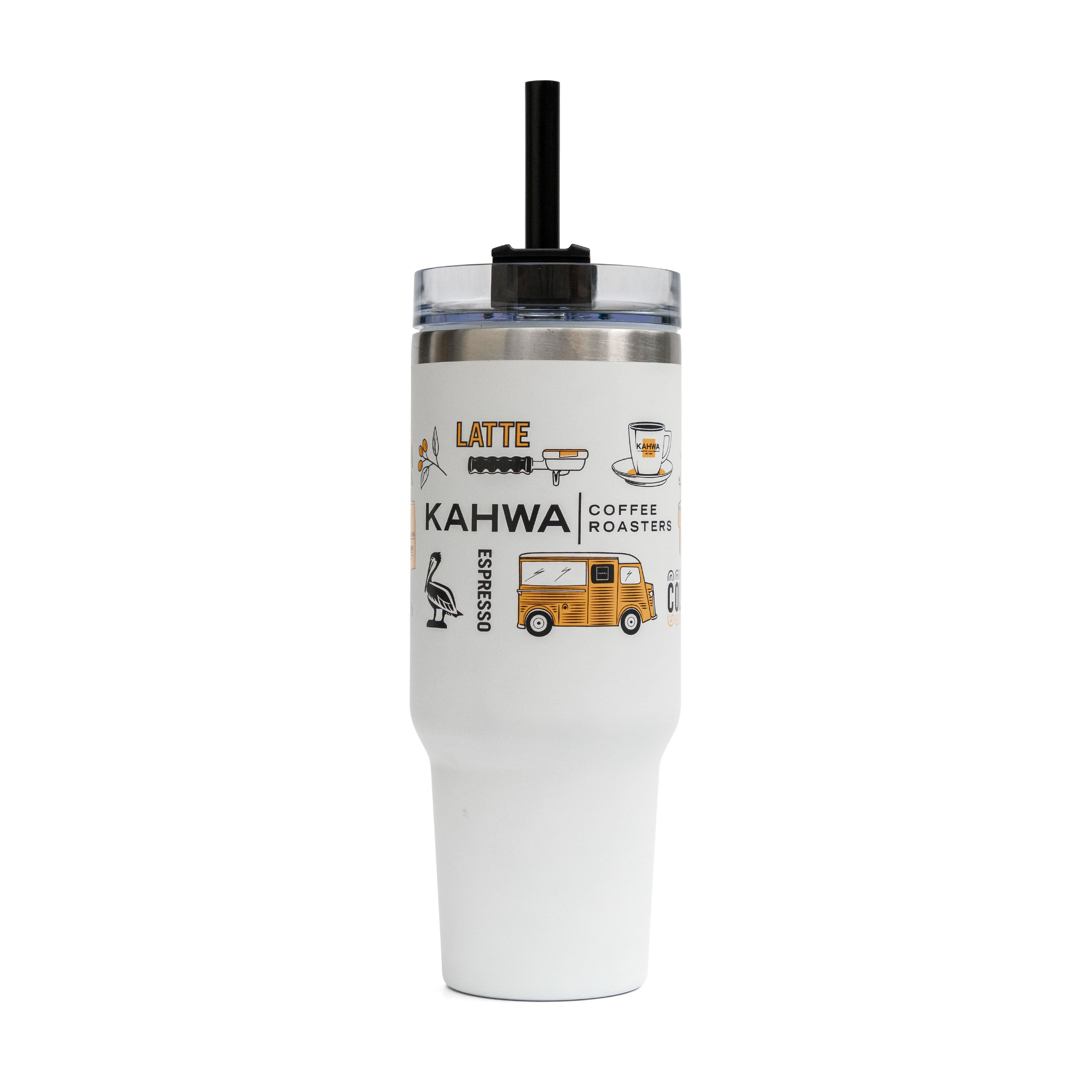 40oz Kahwa Tumbler with Straw