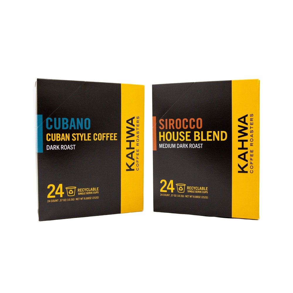 Kahwa single serve K-Cup cartons