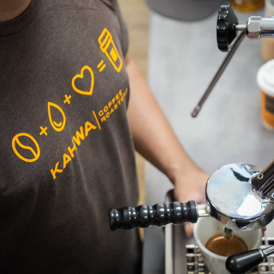 Kahwa Unisex Brown Coffee Formula T-Shirt