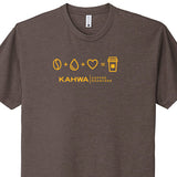 Kahwa Unisex Brown Coffee Formula T-Shirt