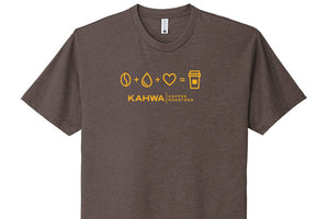 Kahwa Unisex Brown Coffee Formula T-Shirt