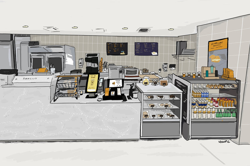 Kahwa Coffee St. Anthony's Hospital café